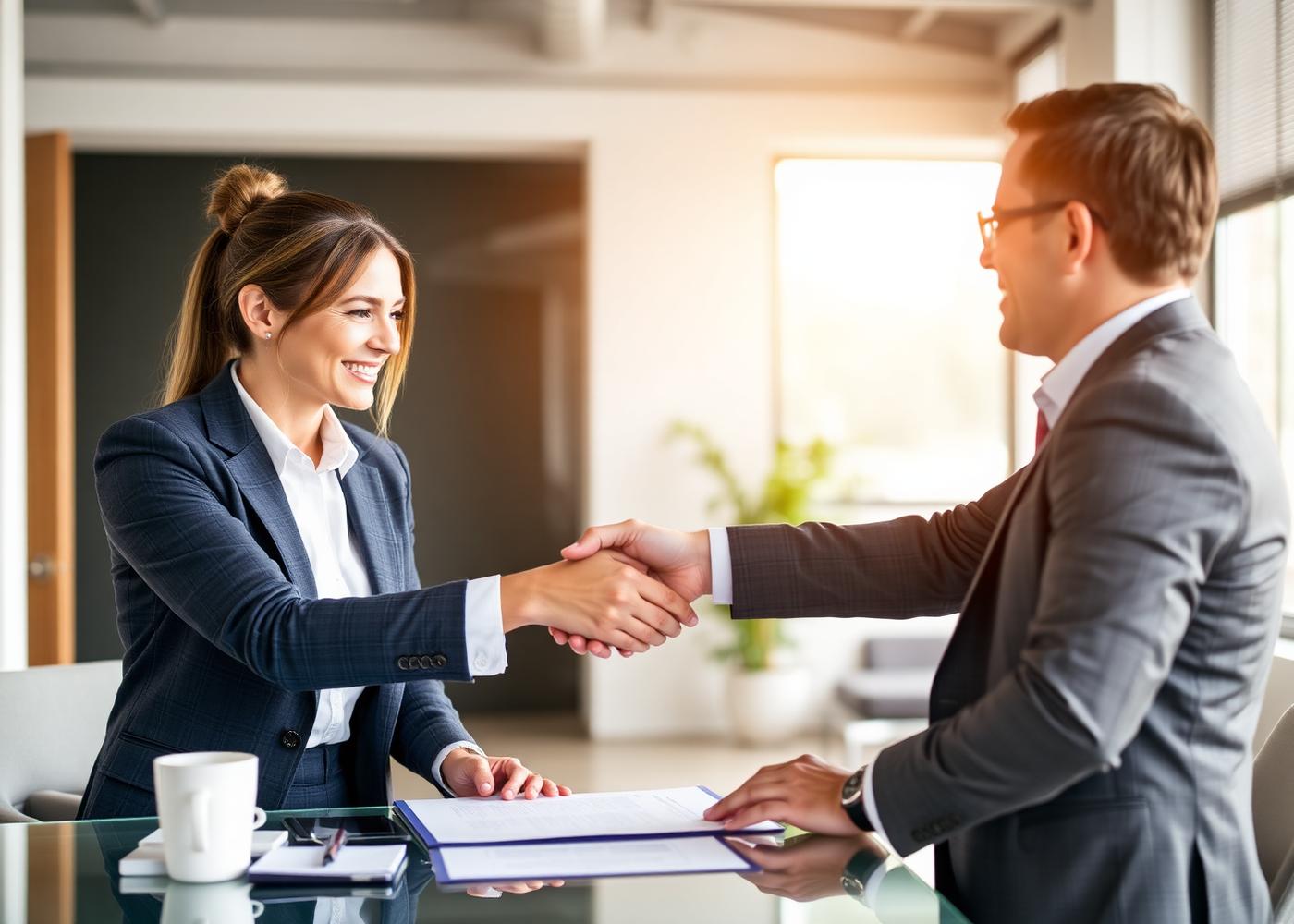 Compliance consultant meeting with a business owner